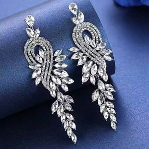Crystal Chandelier Bridal Wedding Earrings Crystal Drop Earrings Prom Earrings!